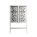 Barbed Bloom - Loft Cabinet - Daphna Sebbane - Chalk - Overlay Glass