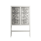 Barbed Bloom - Loft Cabinet - Daphna Sebbane - Chalk - Overlay Glass