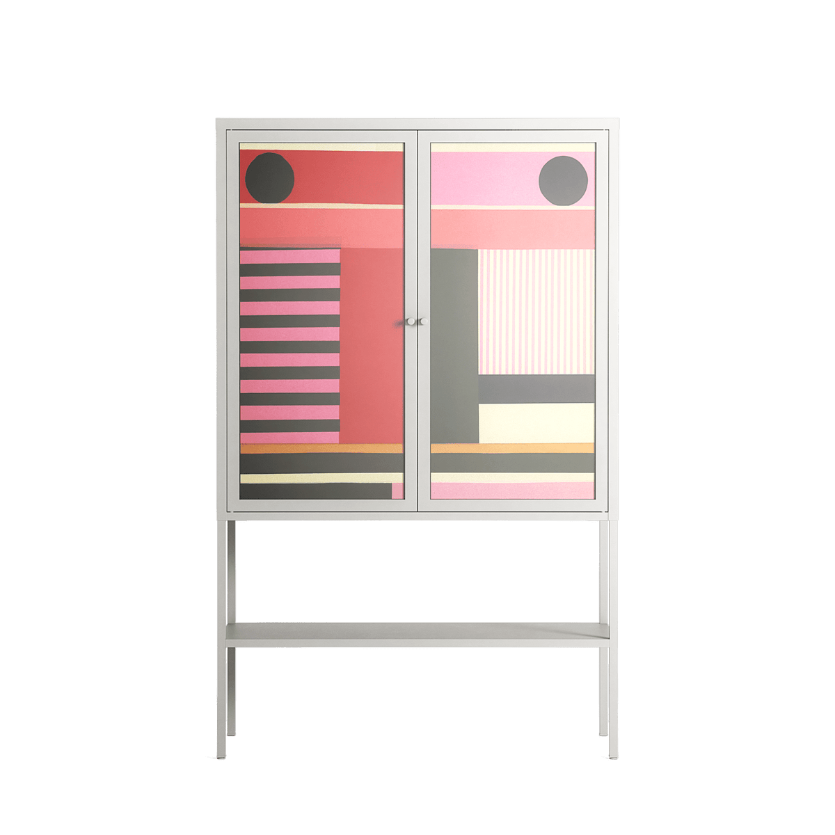 Harmonic - Loft Cabinet - Rikki Hewitt - Chalk - Overlay Glass