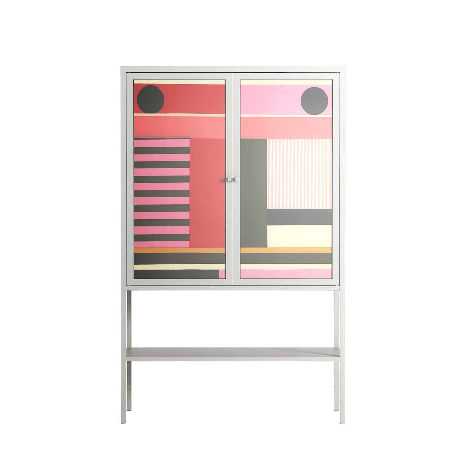 Harmonic - Loft Cabinet - Rikki Hewitt - Chalk - Overlay Glass