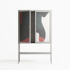 Plume - Loft Cabinet - Rikki Hewitt - Chalk - Overlay Glass