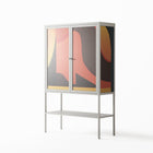 Swift - Loft Cabinet - Rikki Hewitt - Chalk - Overlay Glass