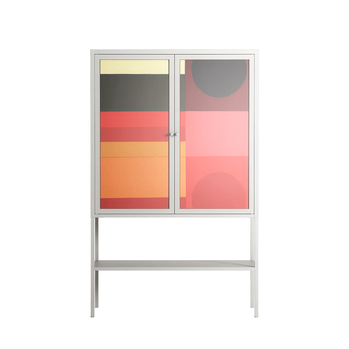Turnstile - Loft Cabinet - Rikki Hewitt - Chalk - Overlay Glass