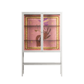 Connect With Nature - Loft Cabinet - Raissa Oltmanns - Chalk - Clear glass