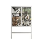 As The Rain Falls - Loft Cabinet - Sophie Goudman-Peachey - Chalk - Clear glass