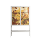 A Bridge Across Time 4 - Loft Cabinet - Nick Liefhebber - Chalk - Clear glass