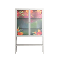 Abstract Spring Flowers - Loft Cabinet - Raissa Oltmanns - Chalk - Overlay Glass