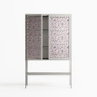 Floating Blossom Pattern - Loft Cabinet - Raissa Oltmanns - Chalk - Overlay Glass