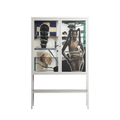 Dreaming With Open Eyes - Loft Cabinet - Sophie Goudman-Peachey - Chalk - Clear glass