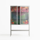 Abstract Spring Flowers - Loft Cabinet - Raissa Oltmanns - Chalk - Overlay Glass