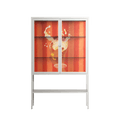 Drink And Cherries - Loft Cabinet - Raissa Oltmanns - Chalk - Clear glass