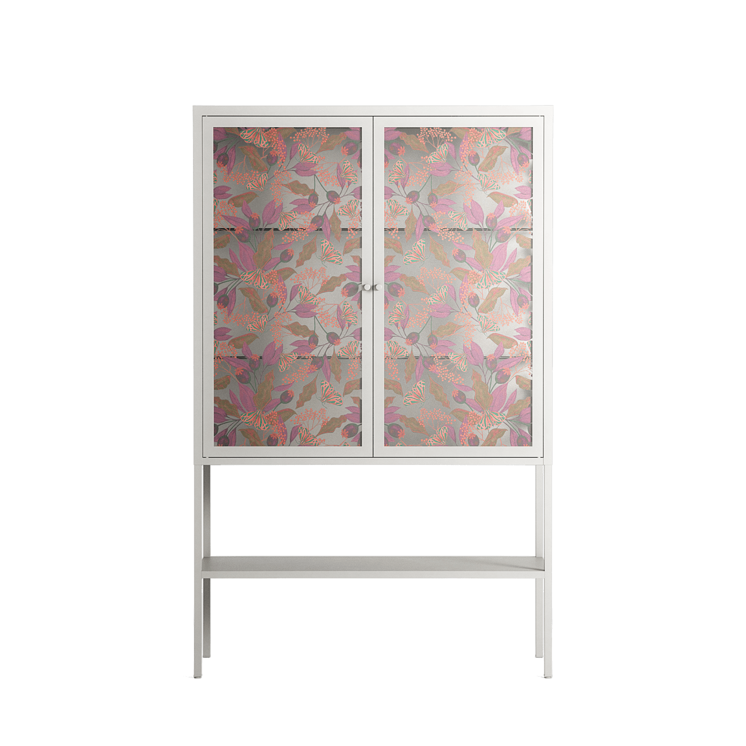 Autumn Dream Pattern - Loft Cabinet - Raissa Oltmanns - Chalk - Overlay Glass
