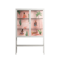 Woman at the Beach - Loft Cabinet - Raissa Oltmanns - Chalk - Clear glass