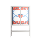 Velvet Dusk - Loft Cabinet - Oluwaseyi Samuel Adebayo - Chalk - Overlay Glass