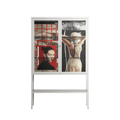Where We Belong - Loft Cabinet - Sophie Goudman-Peachey - Chalk - Clear glass