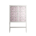 Floating Blossom Pattern - Loft Cabinet - Raissa Oltmanns - Chalk - Overlay Glass