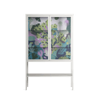 A Bridge Across Time 2 - Loft Cabinet - Nick Liefhebber - Chalk - Clear glass