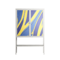 Blue Gale - Loft Cabinet - Oluwaseyi Samuel Adebayo - Chalk - Overlay Glass