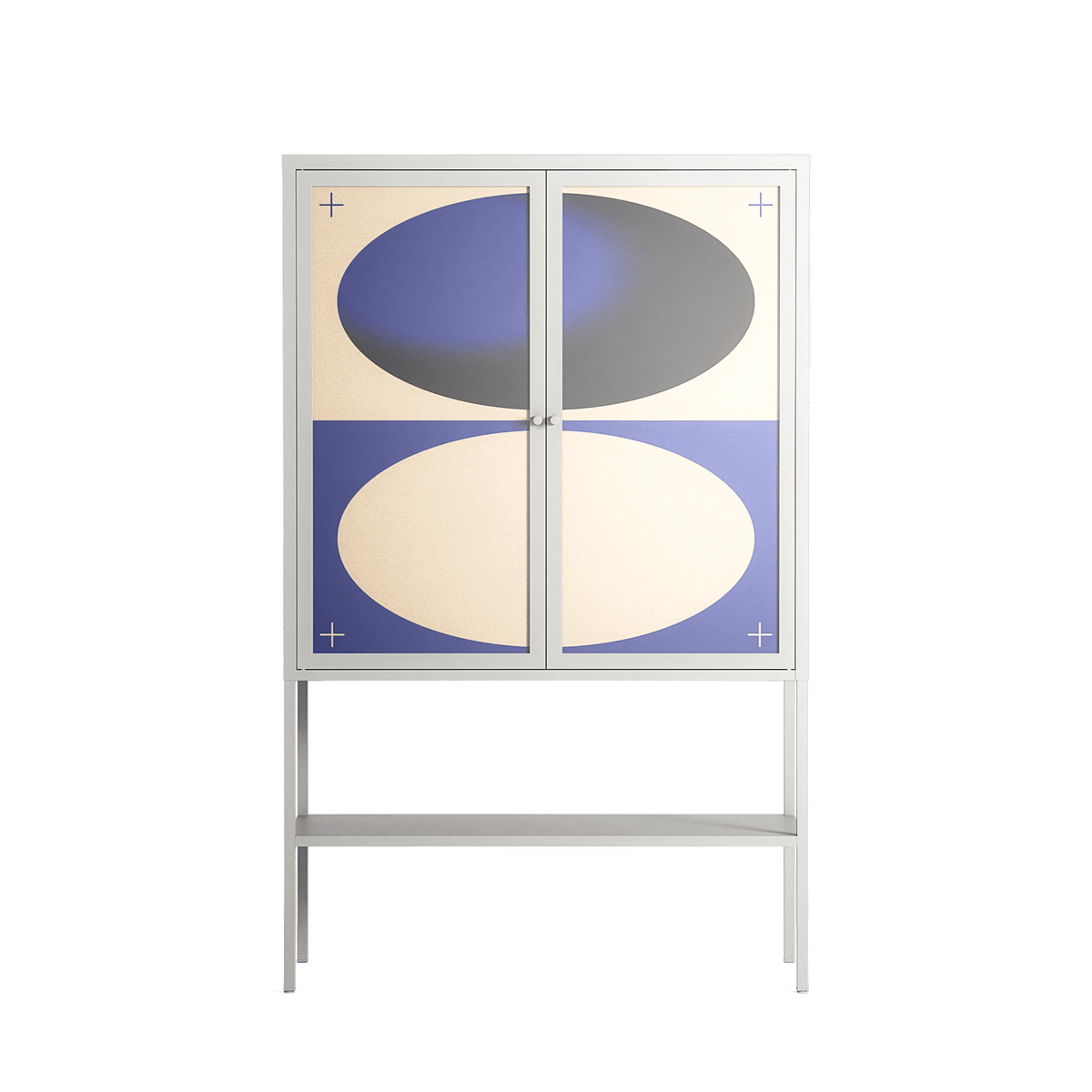 Entrance - Loft Cabinet - Oluwaseyi Samuel Adebayo - Chalk - Overlay Glass
