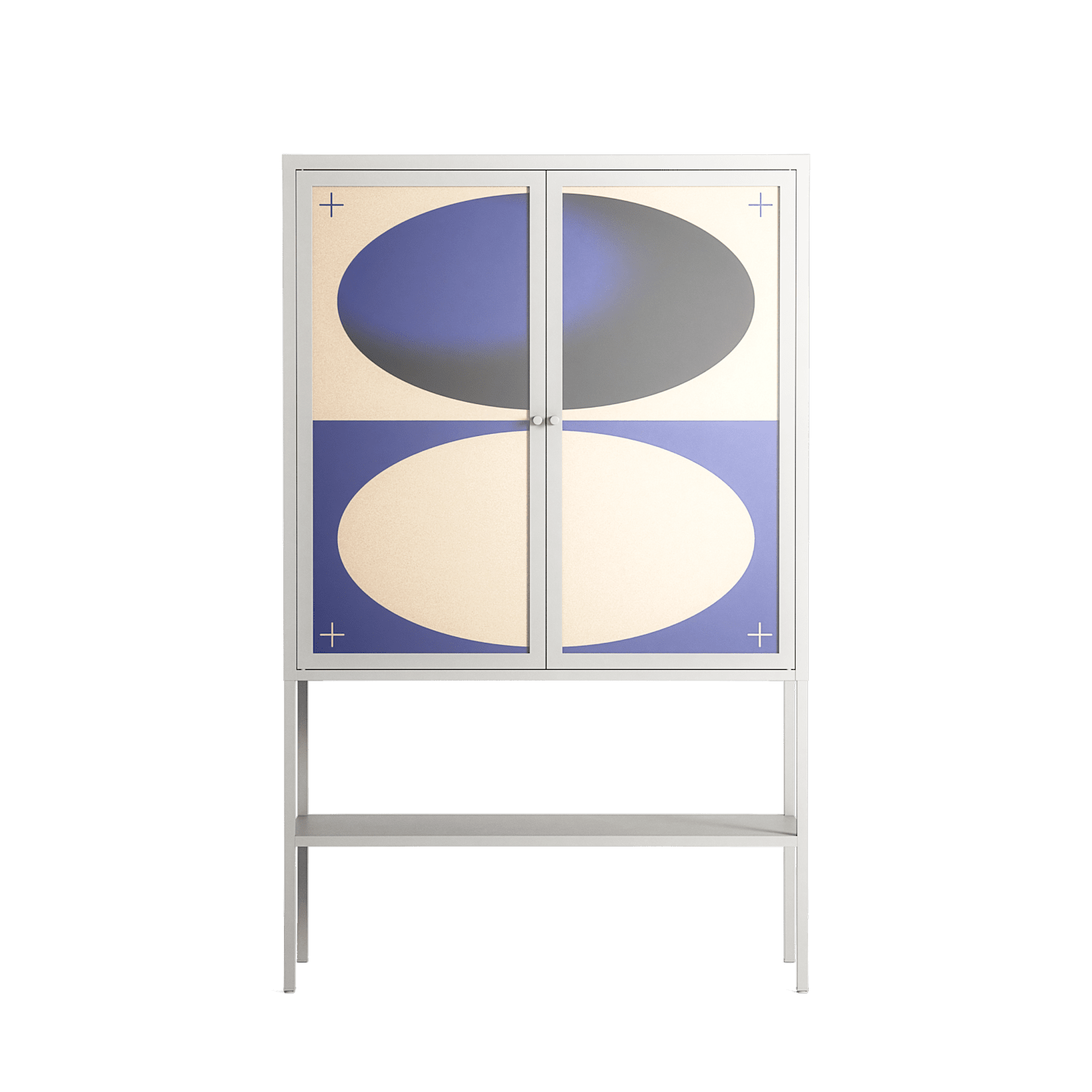 Entrance - Loft Cabinet - Oluwaseyi Samuel Adebayo - Chalk - Overlay Glass