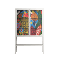 The Towering Hall Full Of Light - Loft Cabinet - Nick Liefhebber - Chalk - Clear glass