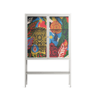 The Towering Hall Full Of Light - Loft Cabinet - Nick Liefhebber - Chalk - Clear glass