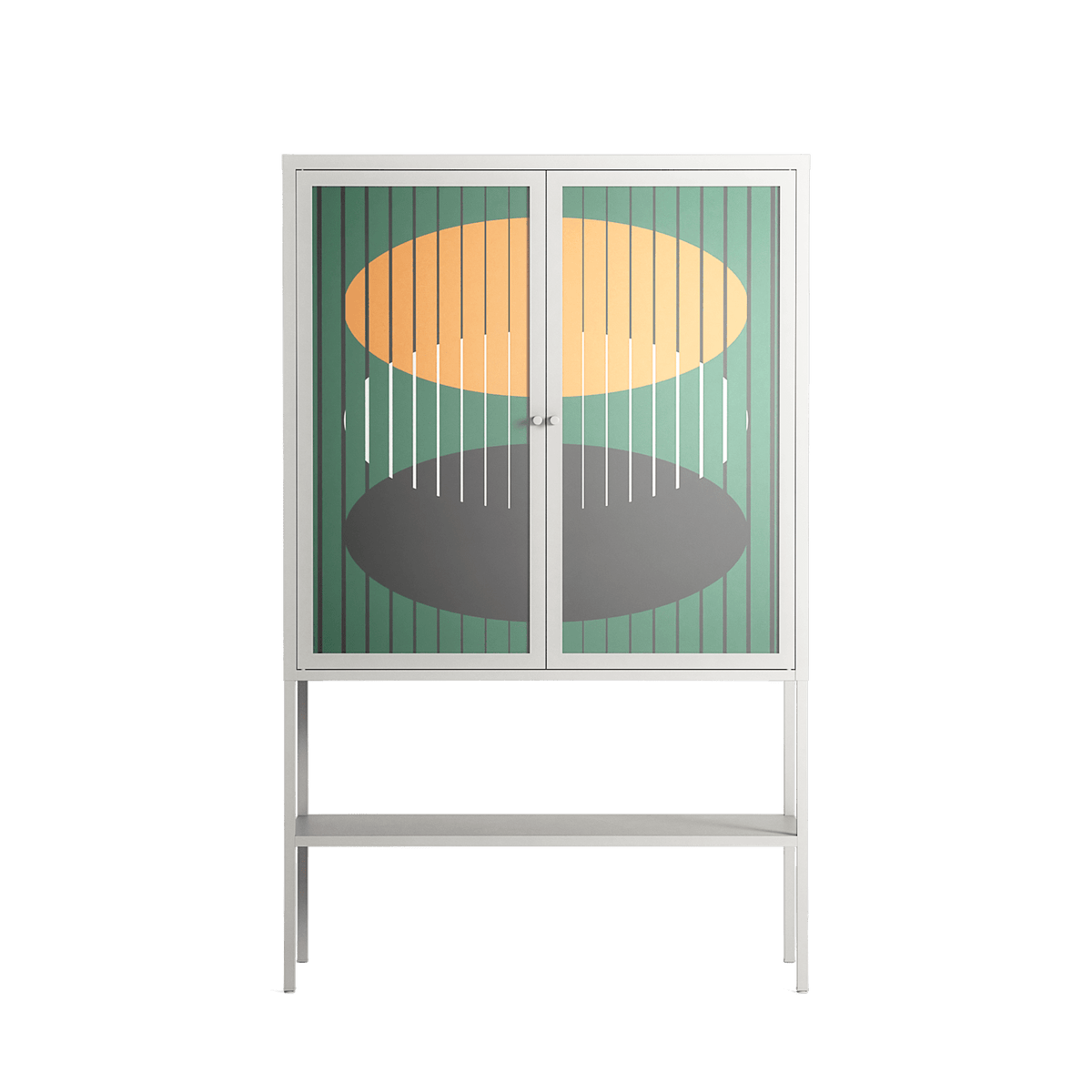 Soul Split - Loft Cabinet - Oluwaseyi Samuel Adebayo - Chalk - Overlay Glass