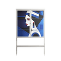 Beyond The Veil Of Consciousness - Loft Cabinet - Mathilda Kienast - Chalk - Clear glass