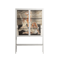 We Are Who We Are - Loft Cabinet - Sophie Goudman-Peachey - Chalk - Clear glass