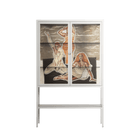 We Are Who We Are - Loft Cabinet - Sophie Goudman-Peachey - Chalk - Clear glass