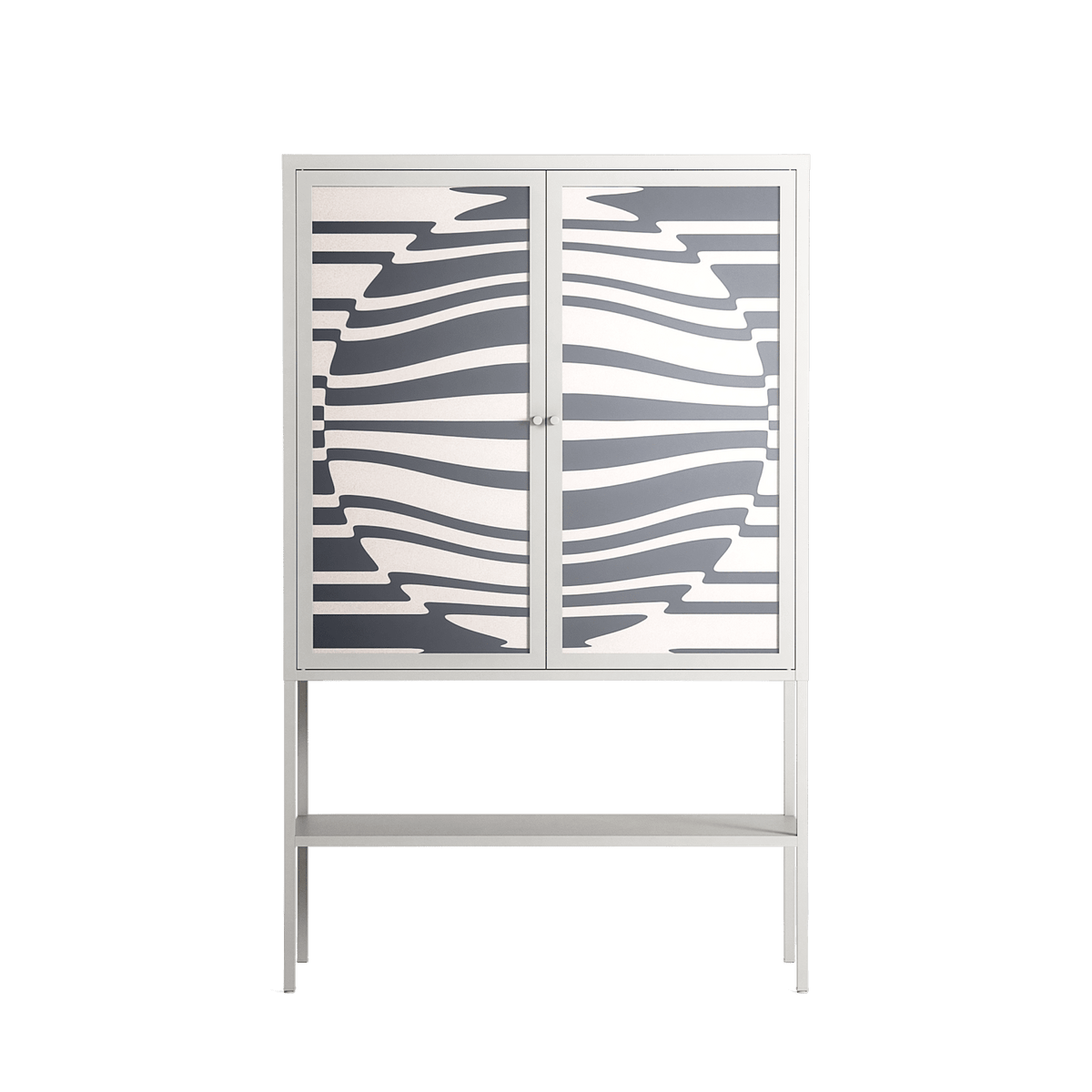 Wave Lens - Loft Cabinet - Oluwaseyi Samuel Adebayo - Chalk - Overlay Glass