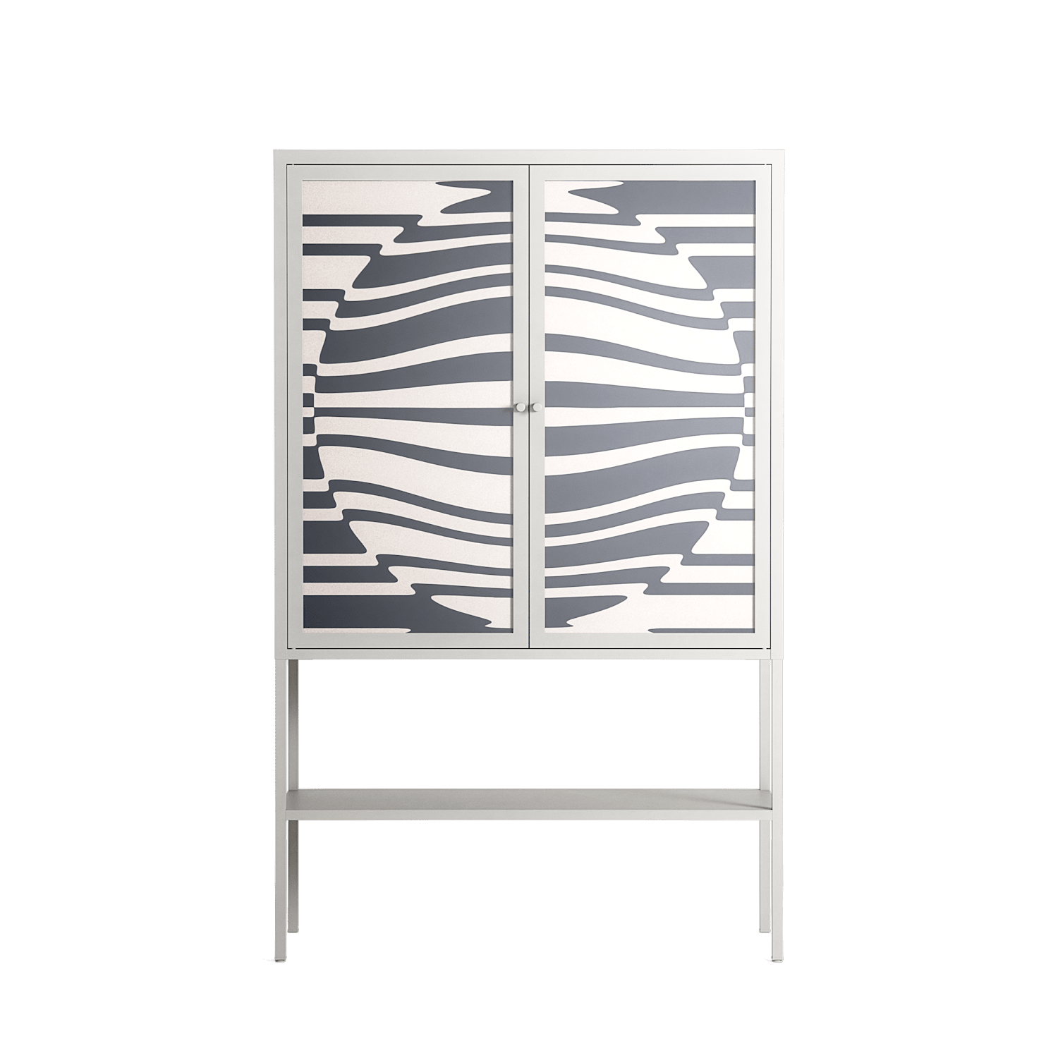 Wave Lens - Loft Cabinet - Oluwaseyi Samuel Adebayo - Chalk - Overlay Glass