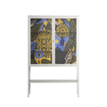 The Towering Hall Full Of Light 2 - Loft Cabinet - Nick Liefhebber - Chalk - Clear glass