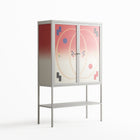 Parallel Mirage - Loft Cabinet - Oluwaseyi Samuel Adebayo  - Chalk - Overlay Glass