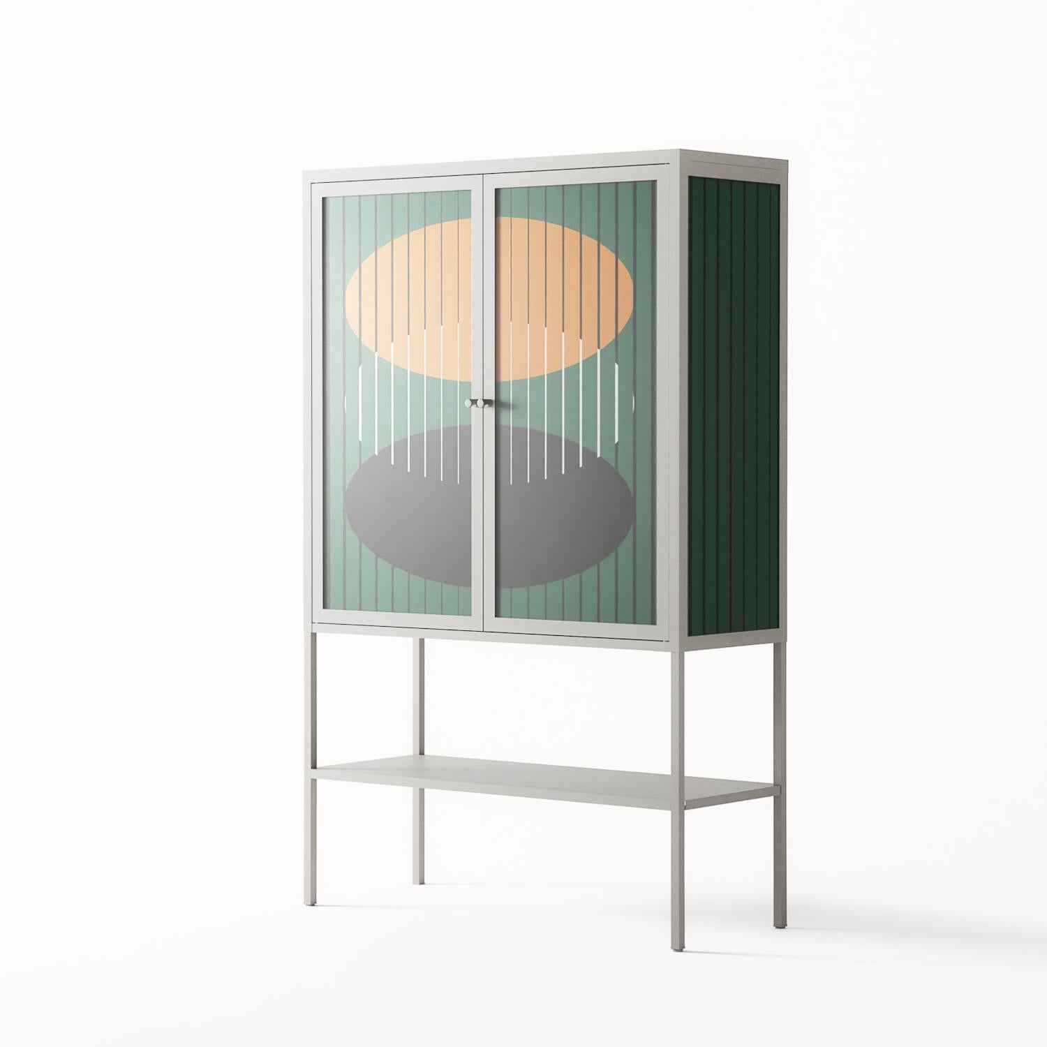 Soul Split - Loft Cabinet - Oluwaseyi Samuel Adebayo - Chalk - Overlay Glass
