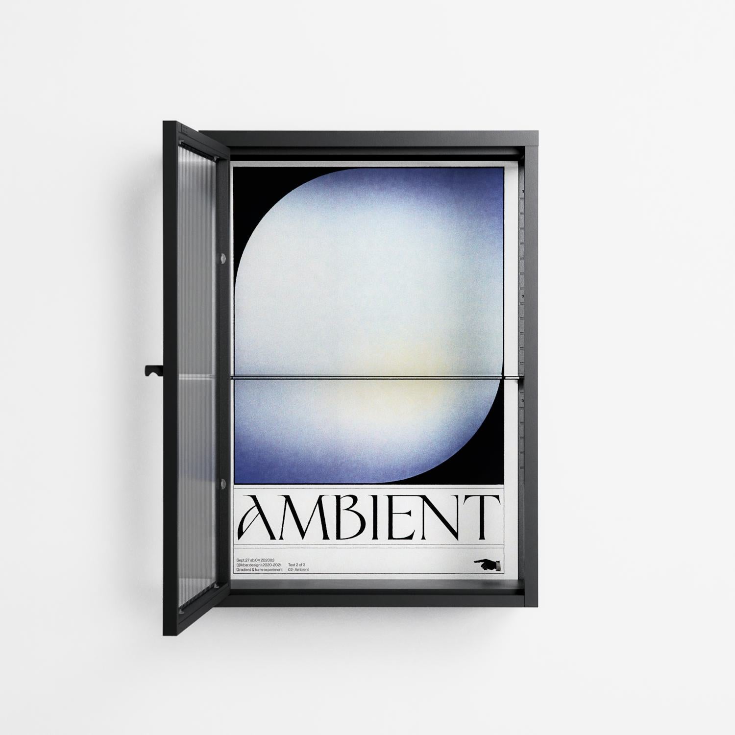 Ambient - Wall Cabinet - Alexander Khabbazi - Antracite - Reeded glass