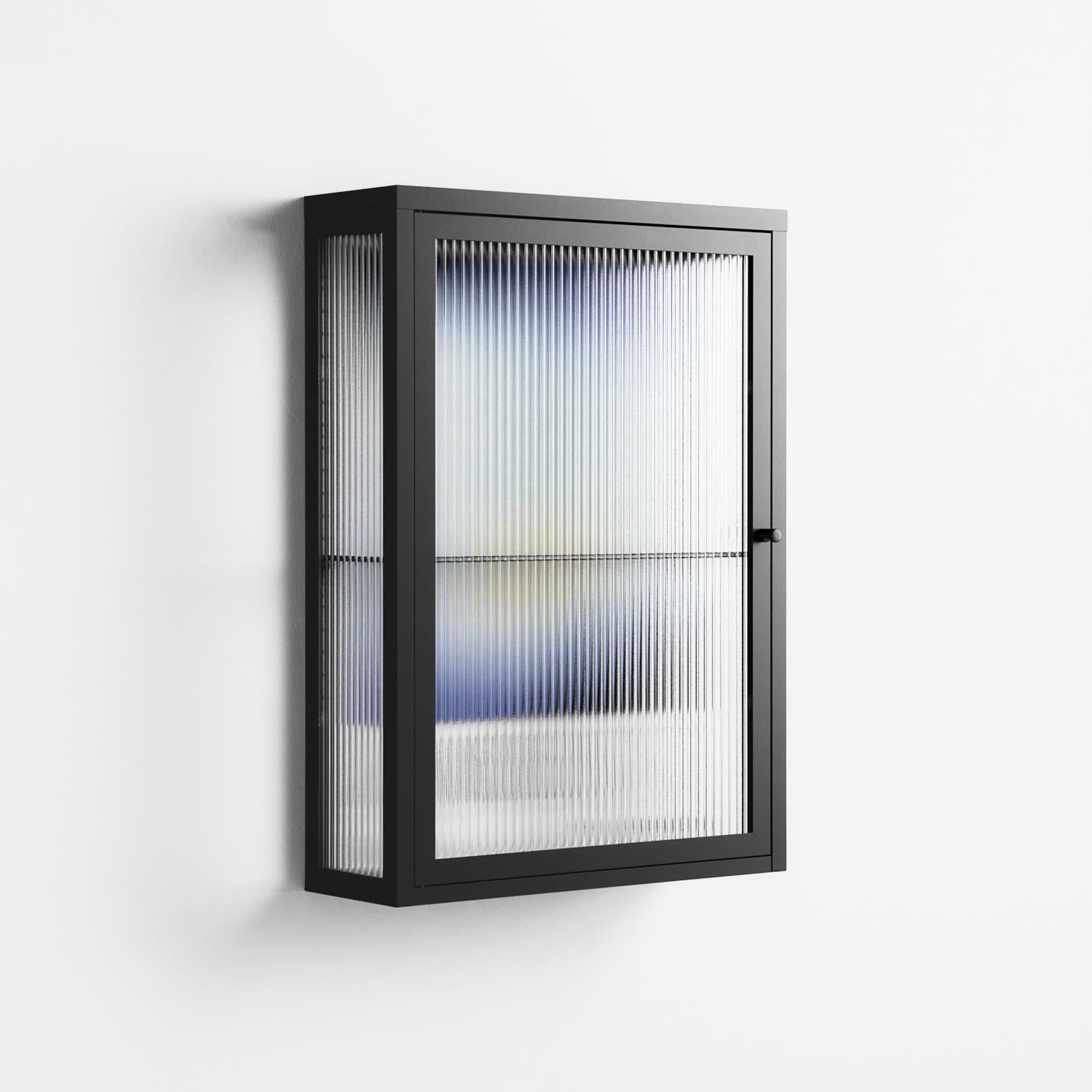 Ambient - Wall Cabinet - Alexander Khabbazi - Antracite - Reeded glass