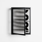 Black Waves - Wall Cabinet - Alexander Khabbazi - Antracite - Reeded glass