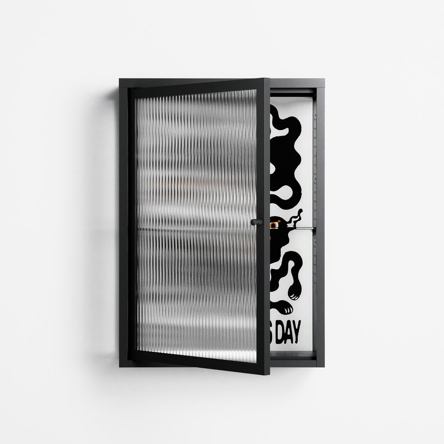 Every Dog - Wall Cabinet - Alexander Khabbazi - Antracite - Reeded glass
