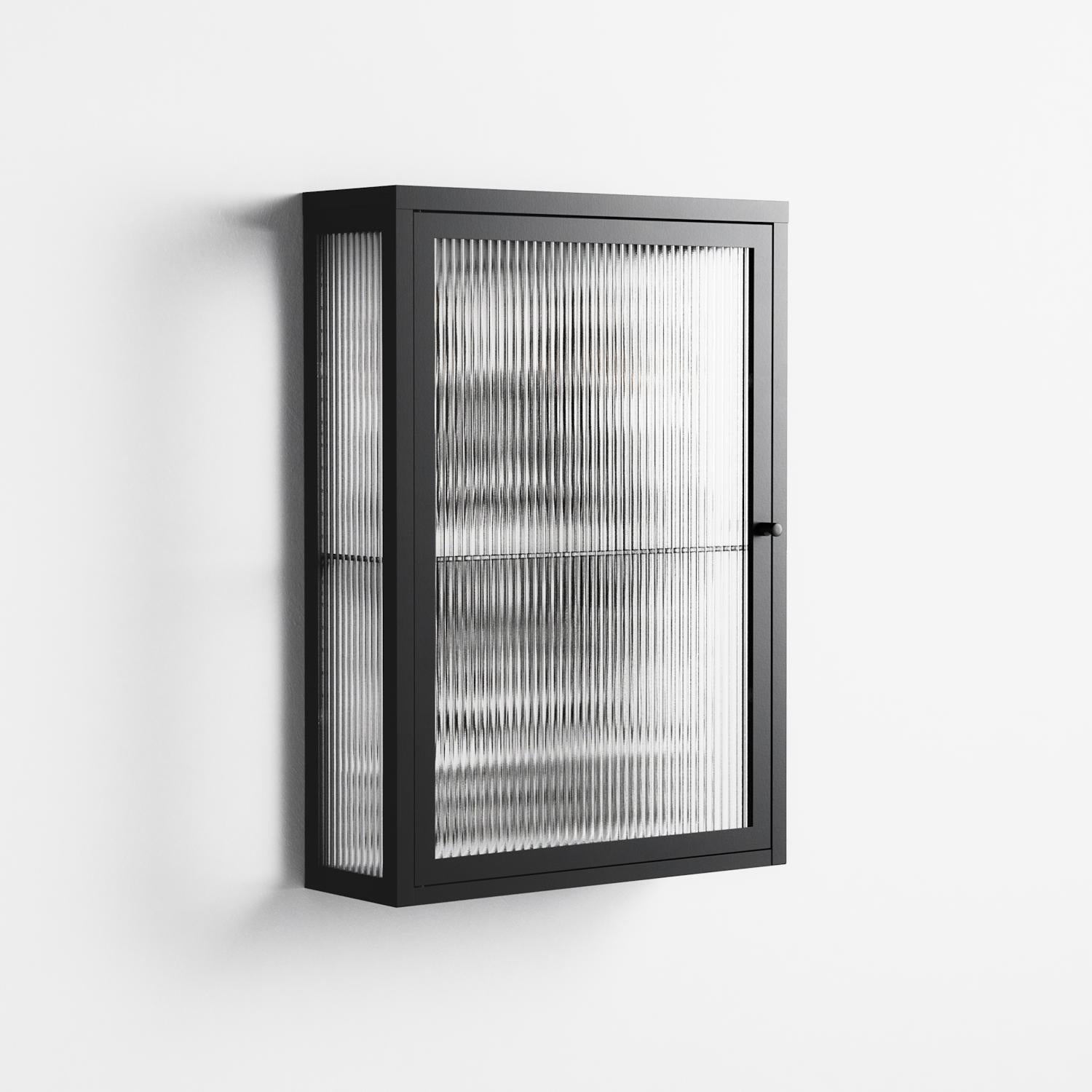 Hounds  - Wall Cabinet - Alexander Khabbazi - Antracite - Reeded glass
