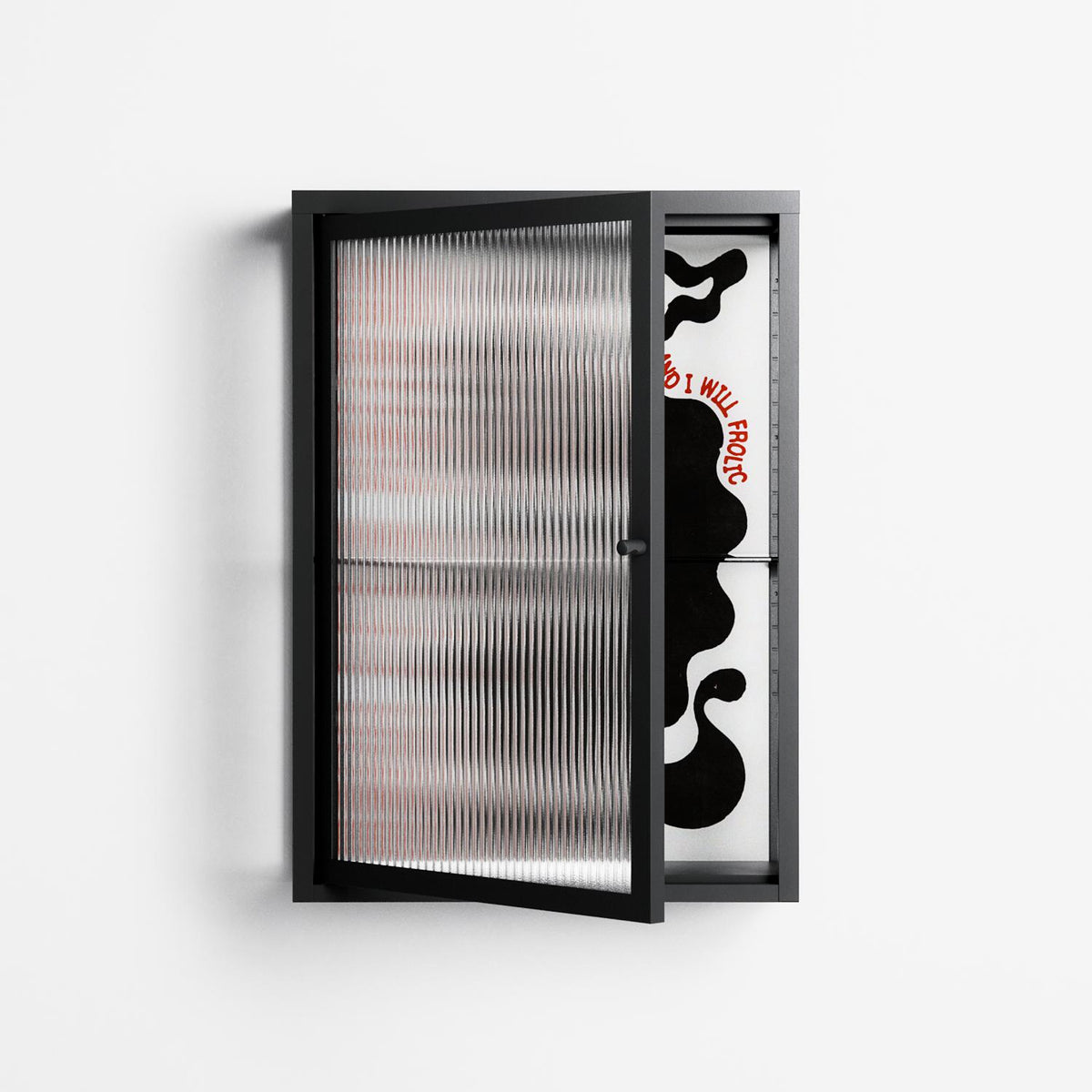 Spring Will Come - Wall Cabinet - Alexander Khabbazi - Antracite - Reeded glass