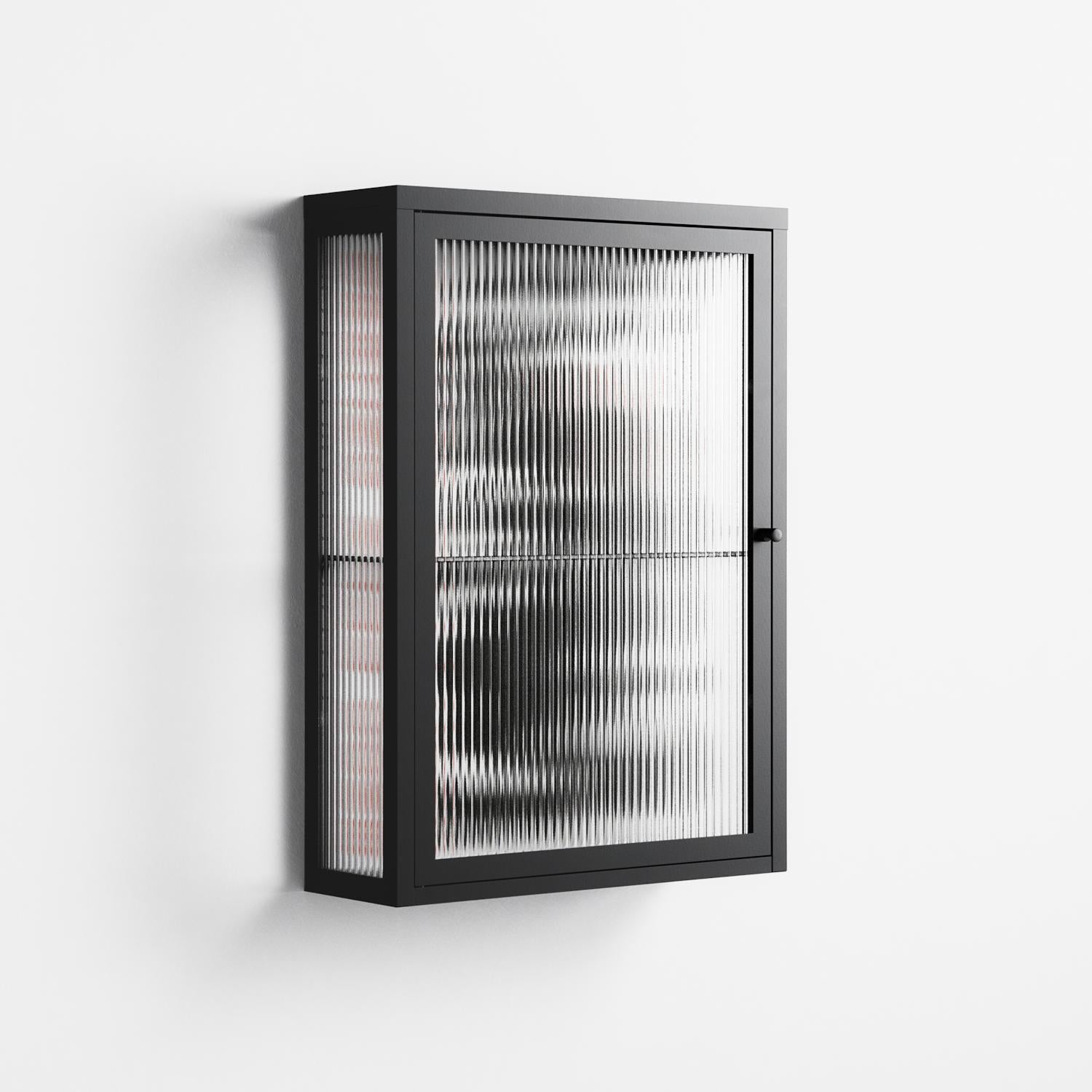 Spring Will Come - Wall Cabinet - Alexander Khabbazi - Antracite - Reeded glass