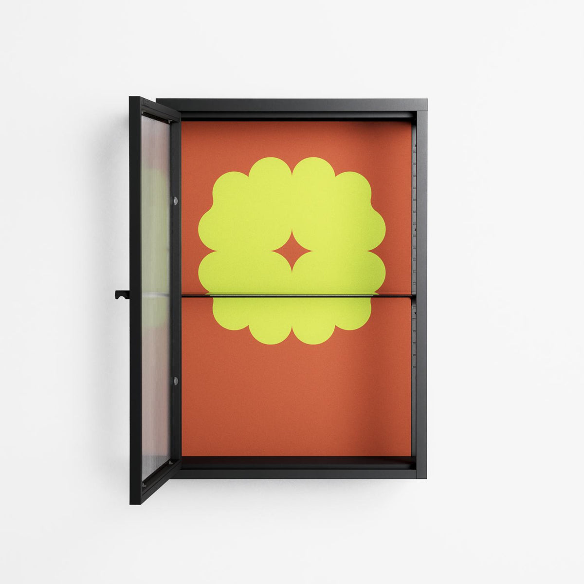 Fernis - Wall Cabinet - Linus Lohoff - Antracite - Reeded glass