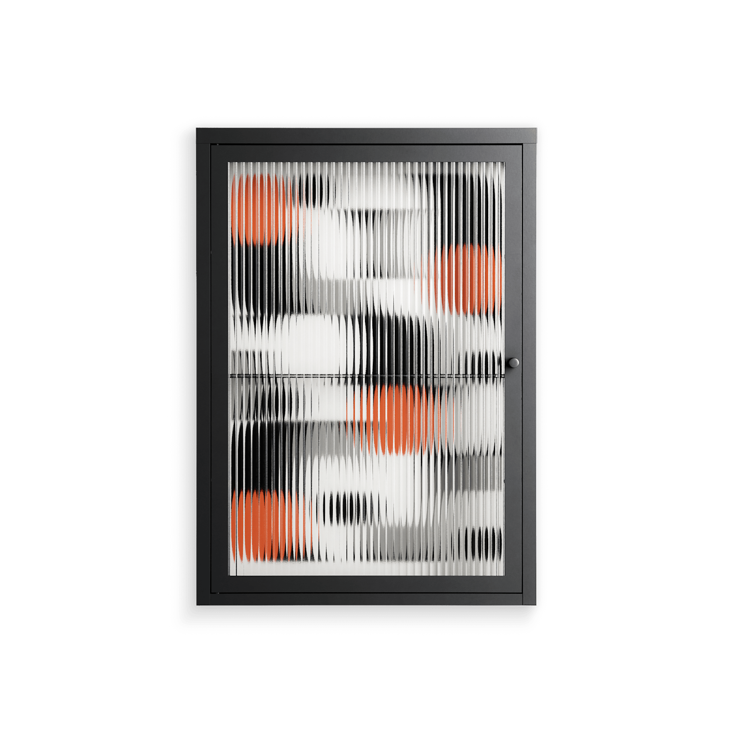 Conserto - Wall Cabinet - Vratislav Pecka - Antracite - Reeded glass