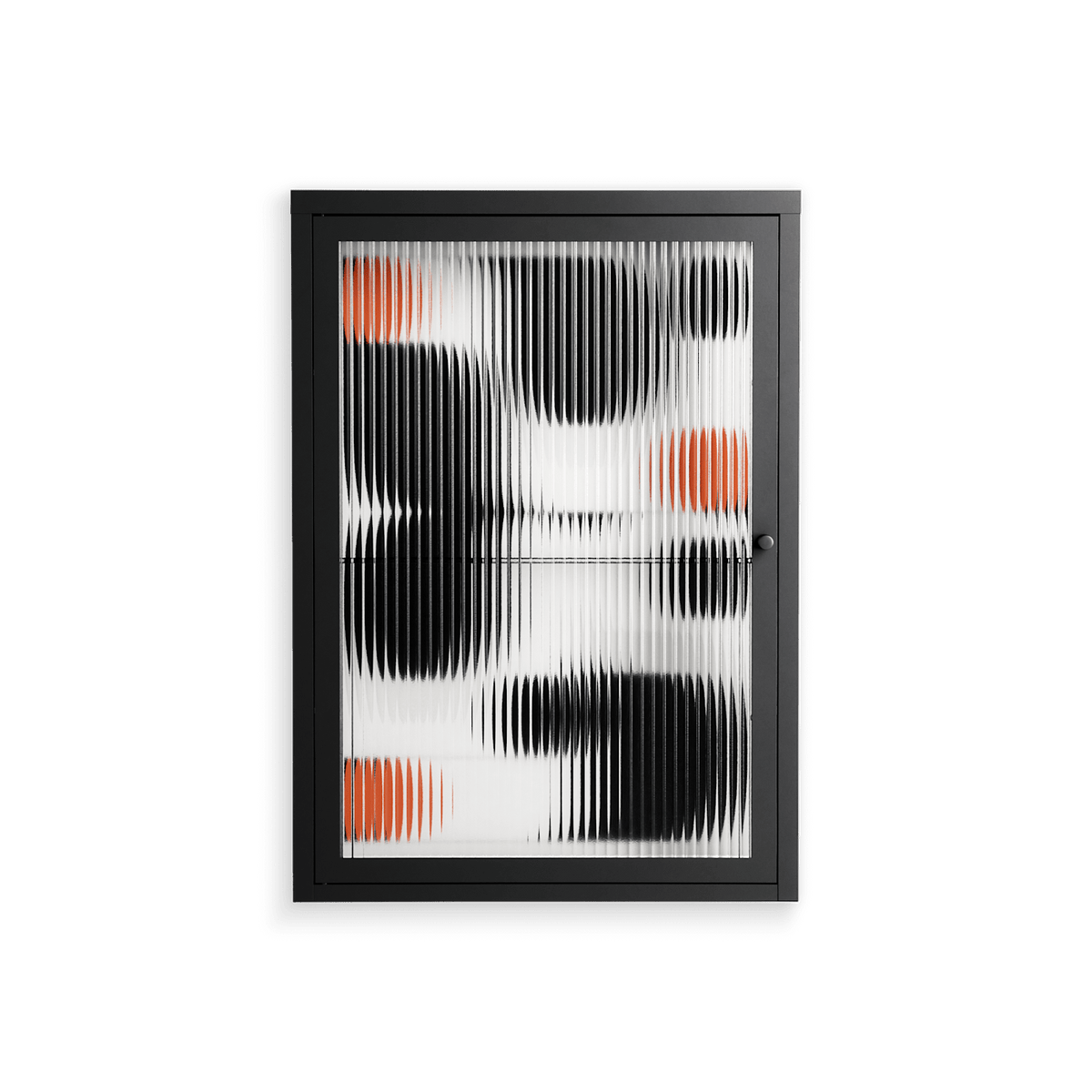 Conserto2 - Wall Cabinet - Vratislav Pecka - Antracite - Reeded glass