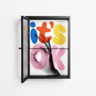 Its Ok - Wall Cabinet - Vratislav Pecka - Antracite - Reeded glass