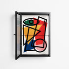 Misplaced - Wall Cabinet - Vratislav Pecka - Antracite - Reeded glass