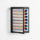 Perspektiva - Wall Cabinet - Vratislav Pecka - Antracite - Reeded glass