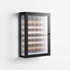 Perspektiva - Wall Cabinet - Vratislav Pecka - Antracite - Reeded glass