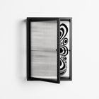 Splash of black - Wall Cabinet - Vratislav Pecka - Antracite - Reeded glass